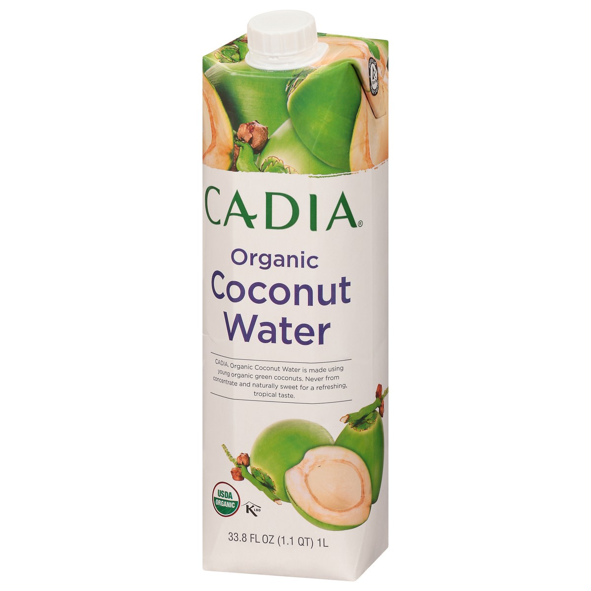 slide 2 of 14, Cadia Organic Coconut Water, 1 liter