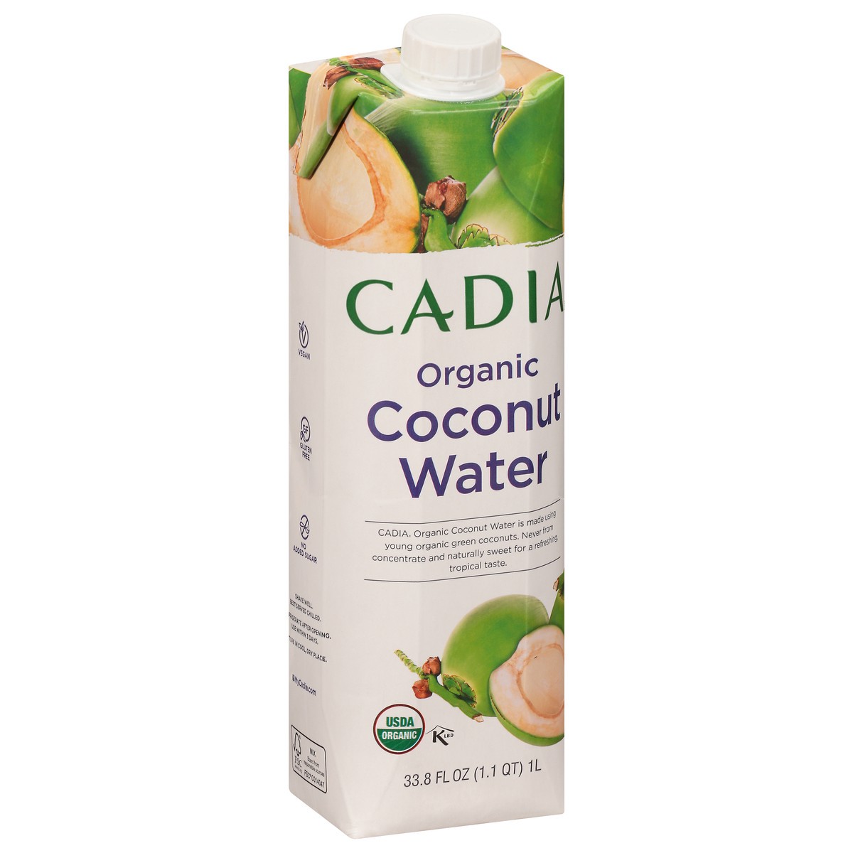 slide 6 of 14, Cadia Organic Coconut Water, 1 liter