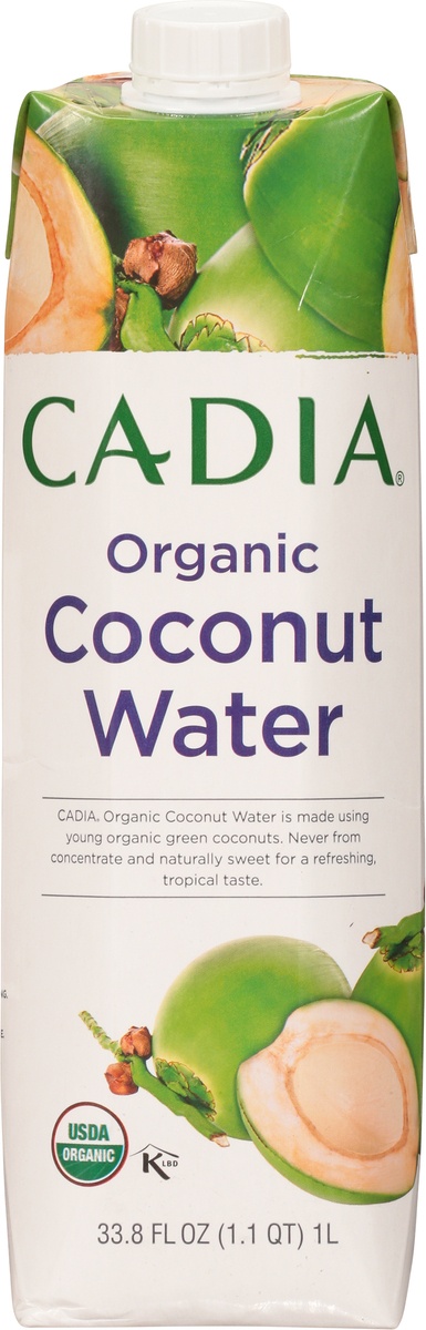 slide 9 of 11, Cadia Organic Coconut Water, 1 liter