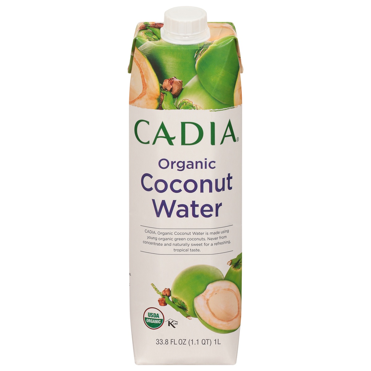 slide 1 of 11, Cadia Organic Coconut Water, 1 liter
