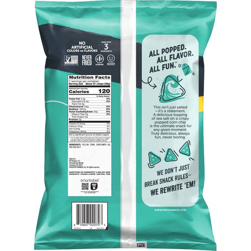 slide 2 of 7, Popcorners Sea Salt Sharing Size - 7oz, 7 oz