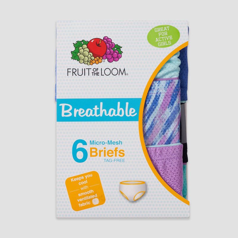 Fruit of the Loom Women's Breathable Cotton-Mesh Brief Underwear, 6+2 Bonus  Pack 