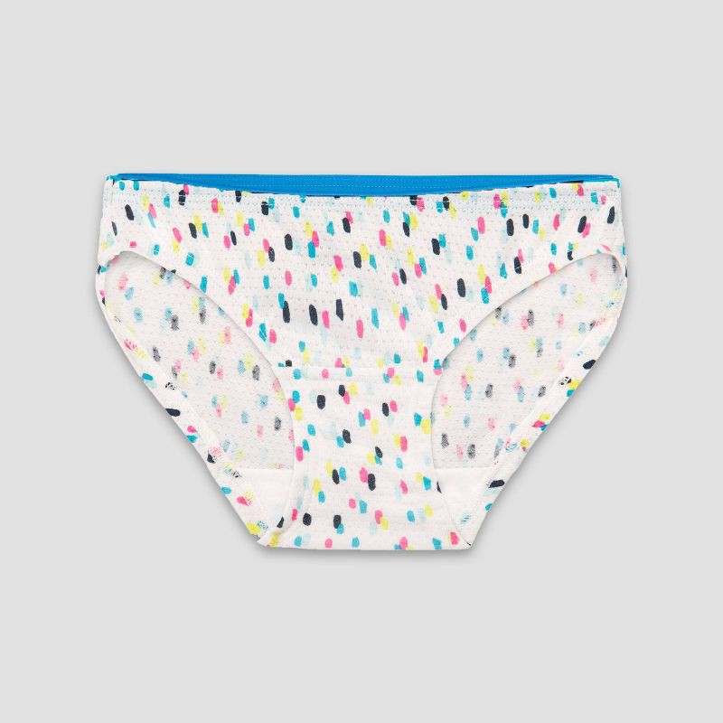 slide 3 of 4, Fruit of the Loom Breathable Girls' 6pk Micro-Mesh Bikini - Colors May Vary 10, 6 ct