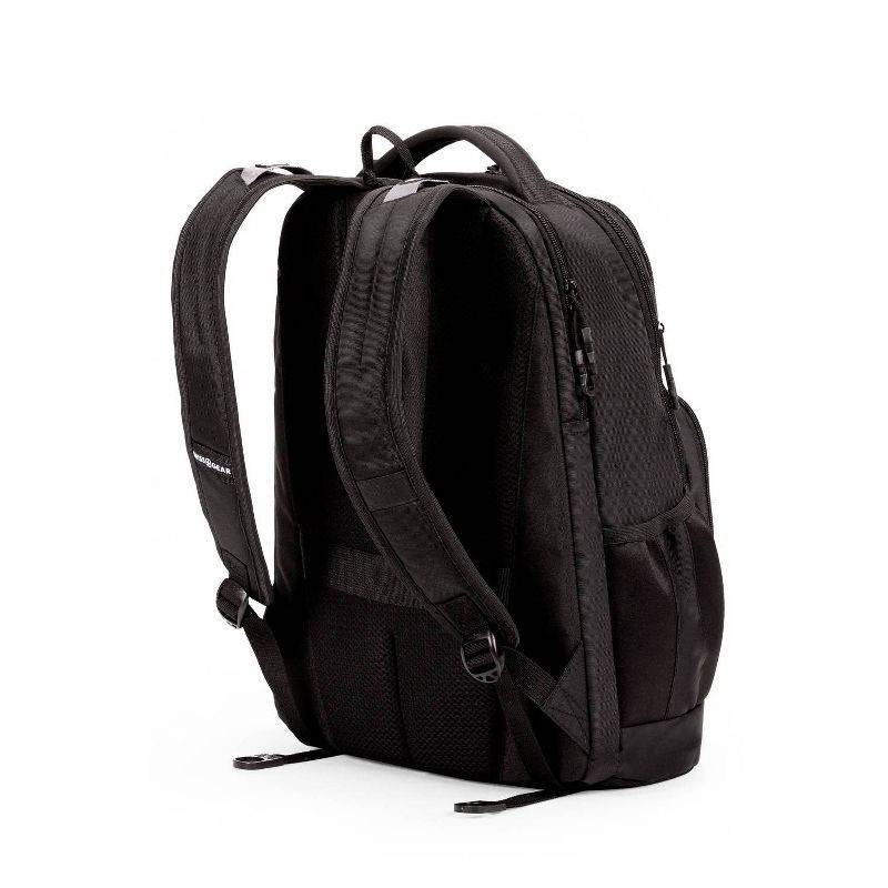 slide 2 of 12, SWISSGEAR Laptop 18.5" Backpack - Black: Tear-Resistant Polyester, College Bag, 1 ct