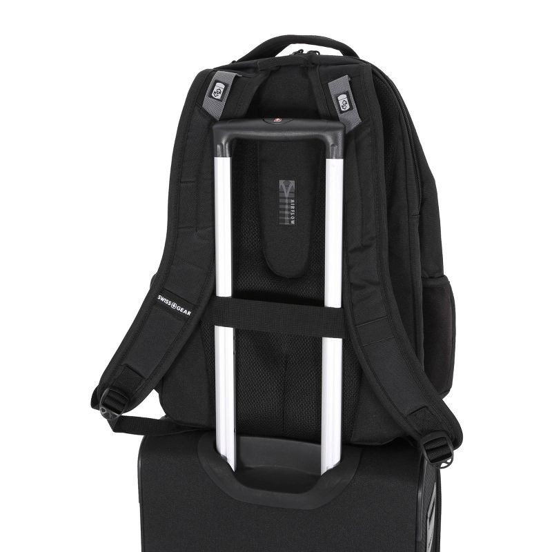 slide 12 of 12, SWISSGEAR Laptop 18.5" Backpack - Black: Tear-Resistant Polyester, College Bag, 1 ct