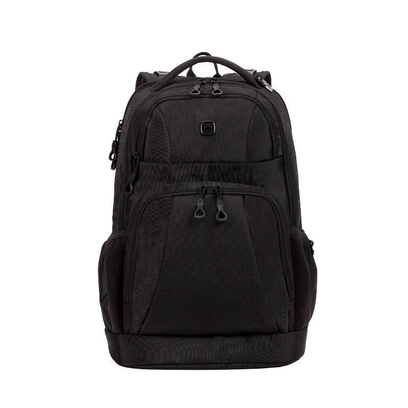 slide 8 of 12, SWISSGEAR Laptop 18.5" Backpack - Black: Tear-Resistant Polyester, College Bag, 1 ct