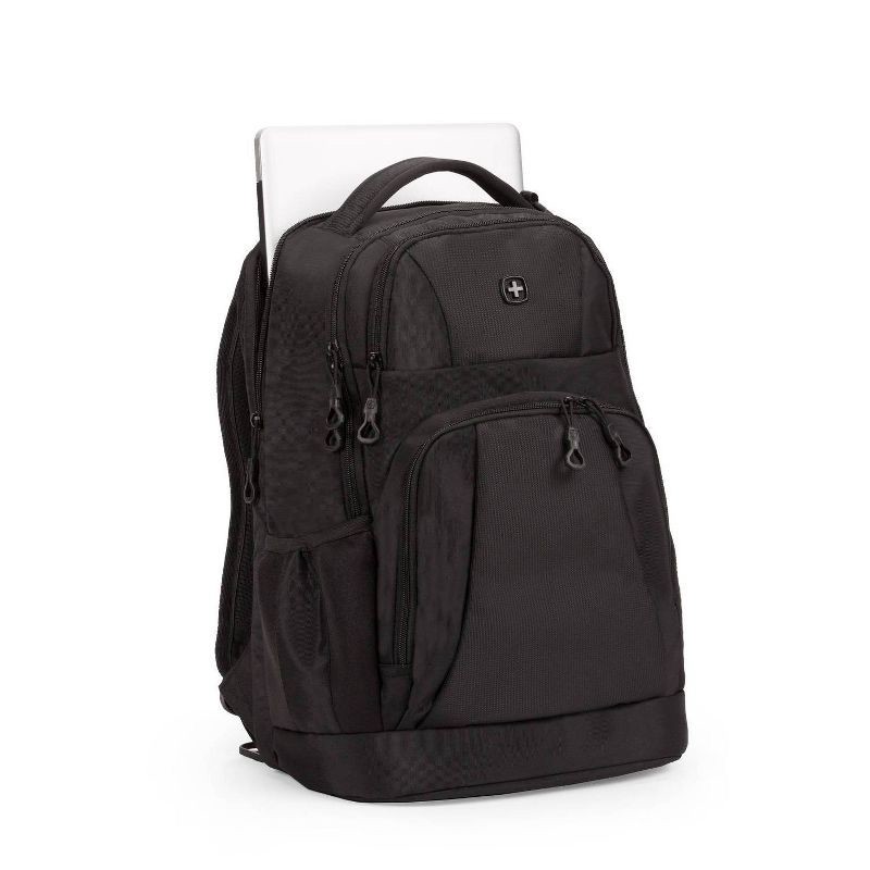 slide 10 of 12, SWISSGEAR Laptop 18.5" Backpack - Black: Tear-Resistant Polyester, College Bag, 1 ct