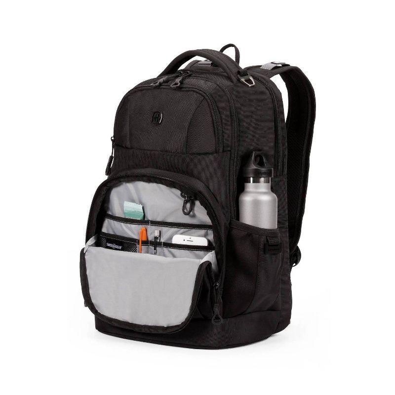 slide 11 of 12, SWISSGEAR Laptop 18.5" Backpack - Black: Tear-Resistant Polyester, College Bag, 1 ct