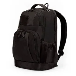 SWISSGEAR Laptop 18.5" Backpack - Black: Tear-Resistant Polyester, College Bag