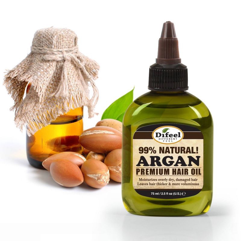 slide 3 of 4, Difeel Premium Natural Argan Hair Oil - 2.5 fl oz, 2.5 fl oz