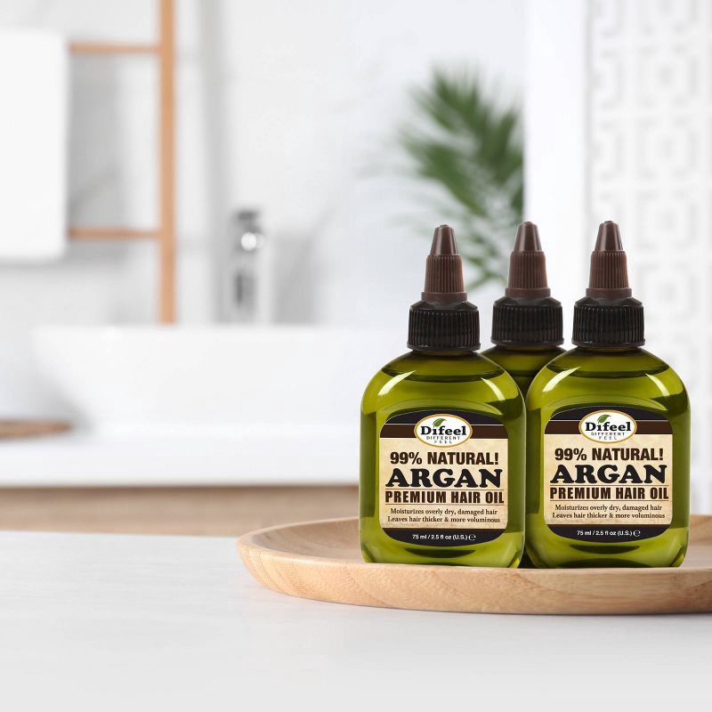 slide 4 of 4, Difeel Premium Natural Argan Hair Oil - 2.5 fl oz, 2.5 fl oz