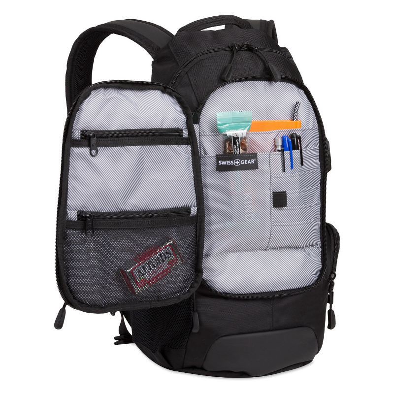 slide 2 of 7, SWISSGEAR City 18" Backpack - Black, 1 ct