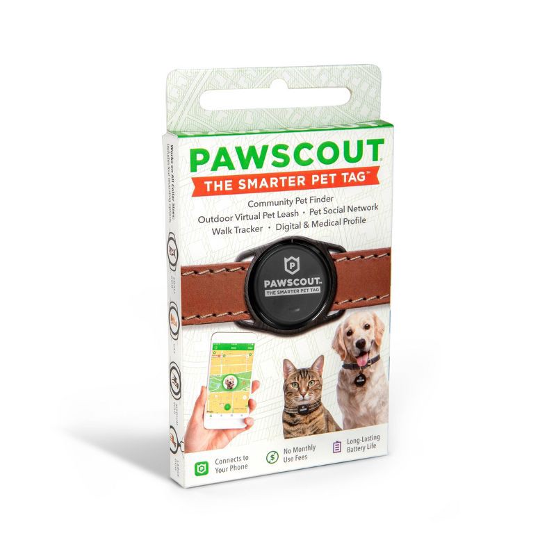 slide 1 of 1, Pawscout The Smarter Pet Tag Electronic Tracking Pet Tag, 1 ct