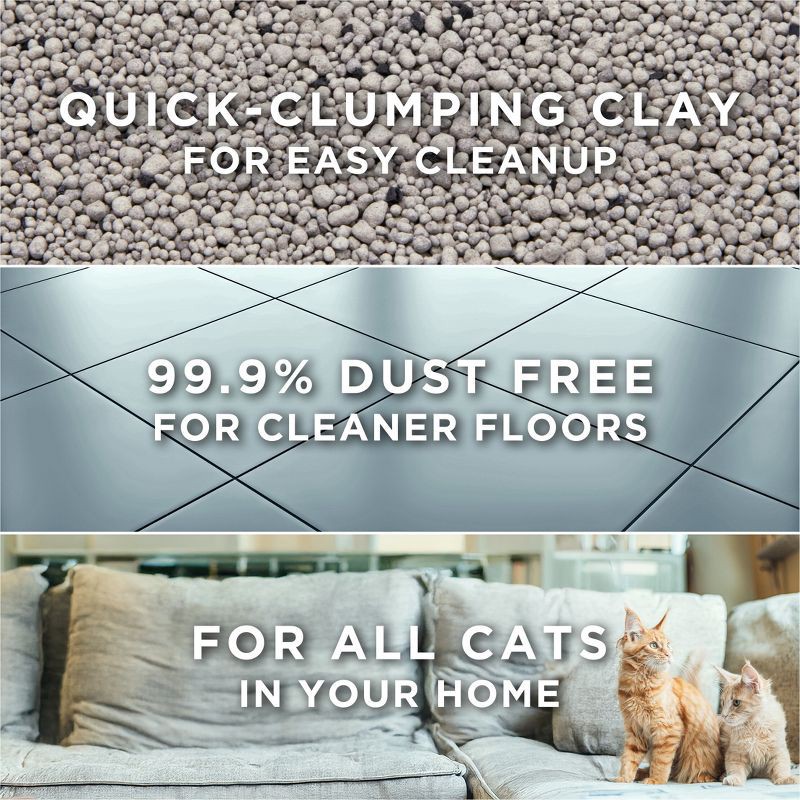 slide 5 of 11, Purina Tidy Cats Free & Clean Unscented Eliminate Cat Odor Clumping Cat Litter for Multiple Cats - 20lbs, 20 lb