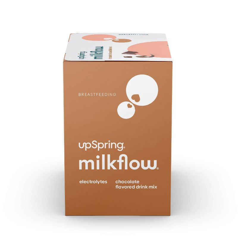 slide 4 of 6, UpSpring MilkFlow Drink Mix Breastfeeding Supplement with Electrolytes - 16ct - Chocolate Flavor, 16 ct