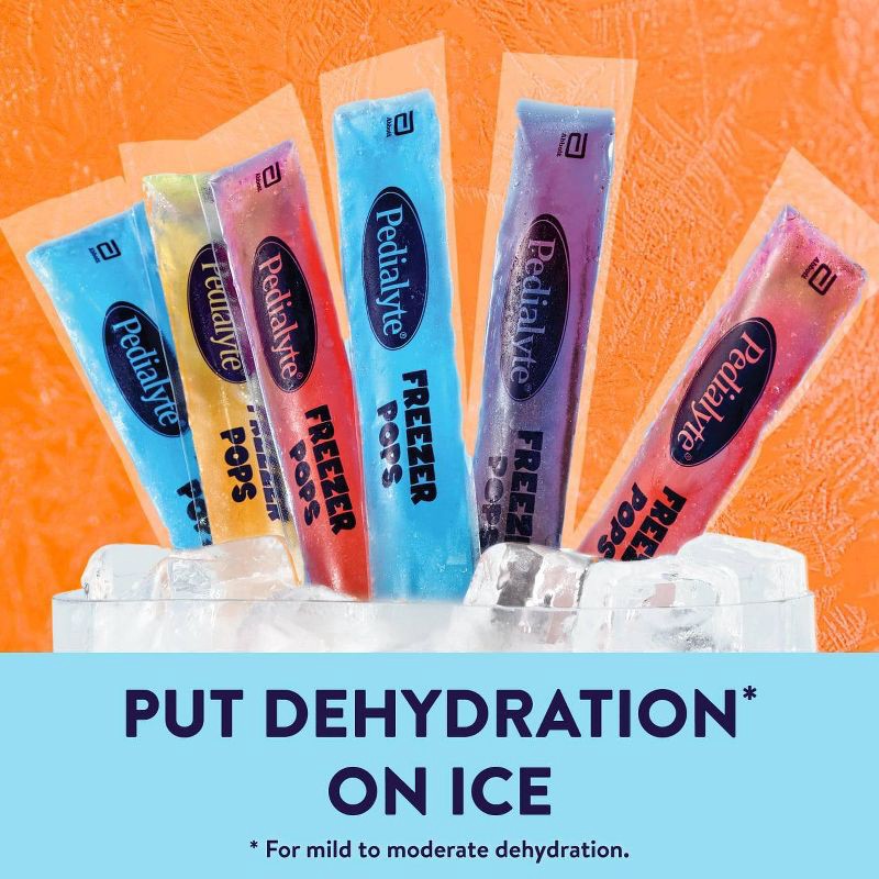 slide 4 of 9, Pedialyte Electrolyte Solution Freezer Pops Variety Pack - 33.6 fl oz, 33.6 fl oz