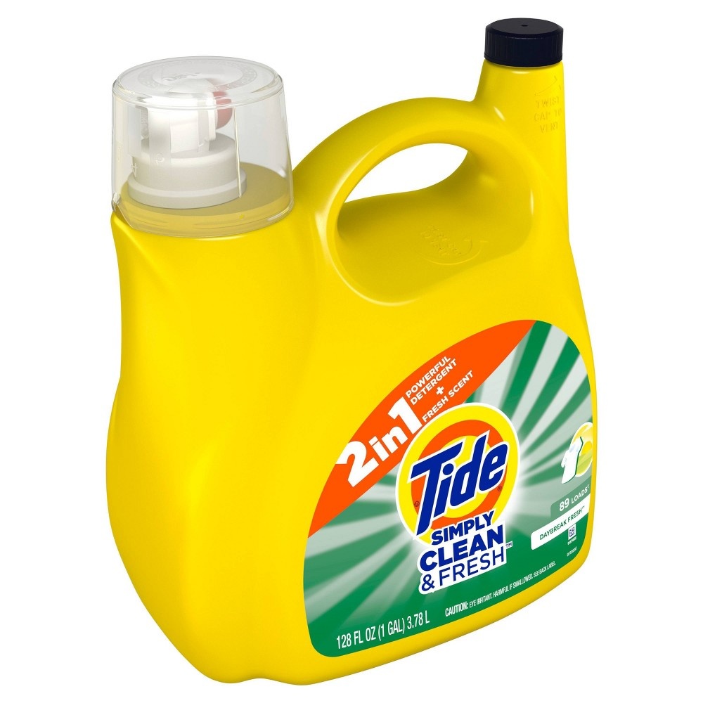 slide 4 of 9, Tide Simply Daybreak Fresh Scent Liquid Laundry Detergent - Clean & Fresh - 128 fl oz, 128 fl oz