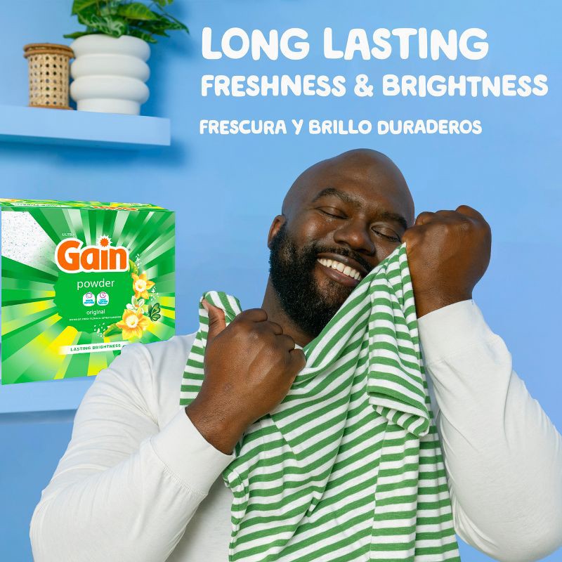 slide 2 of 10, Gain Original HE Concentrated Laundry Detergent Powder 167 Loads - 154oz, 154 oz