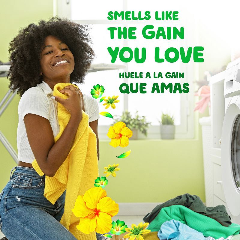 slide 4 of 10, Gain Original HE Concentrated Laundry Detergent Powder 167 Loads - 154oz, 154 oz