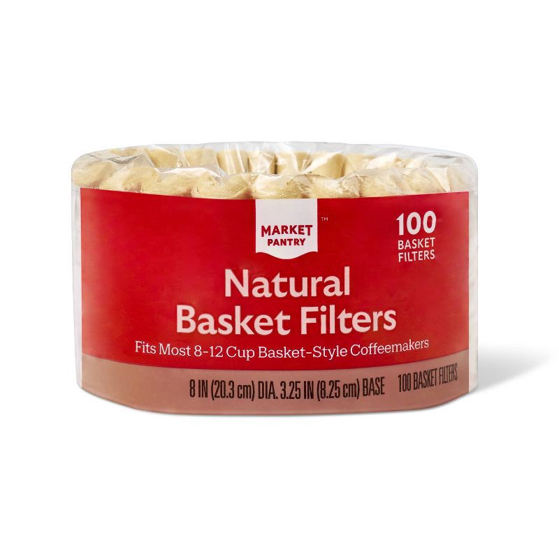 slide 1 of 3, Natural Coffee Filters - 100ct - Market Pantry™, 100 ct