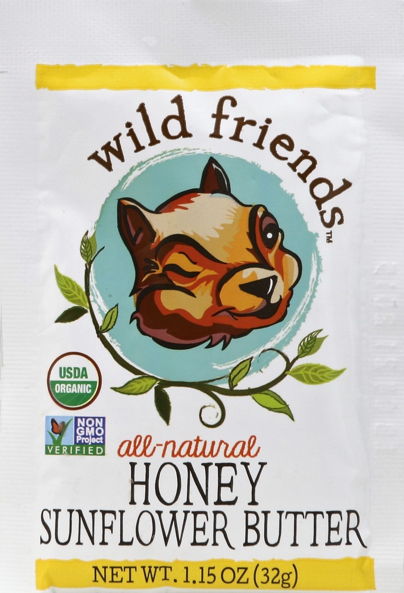 slide 2 of 2, Wild Friends All-Natural Honey Sunflower Butter, 1.15 oz