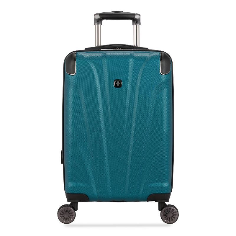 slide 2 of 10, SWISSGEAR Cascade Hardside Carry On Suitcase - Teal, 1 ct