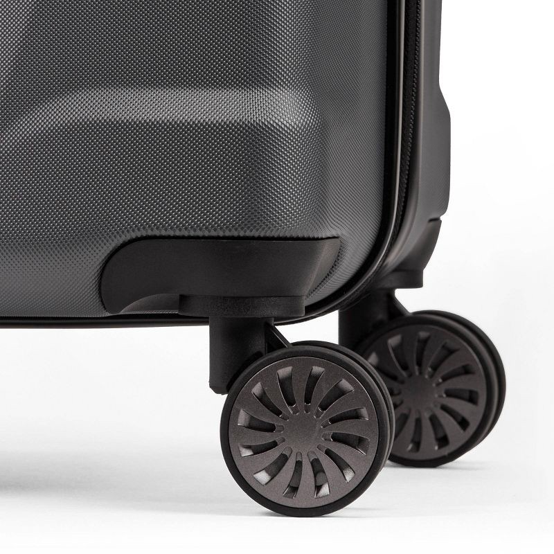 slide 5 of 9, SWISSGEAR Cascade Hardside Large Checked Suitcase - Dark Gray: Tear-Resistant ABS, 1 ct