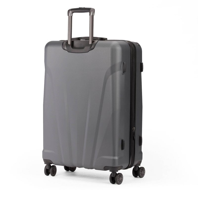 SWISSGEAR Cascade Hardside Large Checked Suitcase Dark Gray 1 ct Shipt