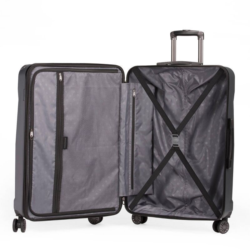 slide 9 of 9, SWISSGEAR Cascade Hardside Large Checked Suitcase - Dark Gray, 1 ct