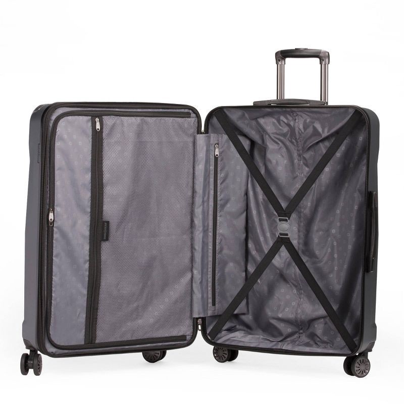 slide 9 of 9, SWISSGEAR Cascade Hardside Large Checked Suitcase - Dark Gray: Tear-Resistant ABS, 1 ct