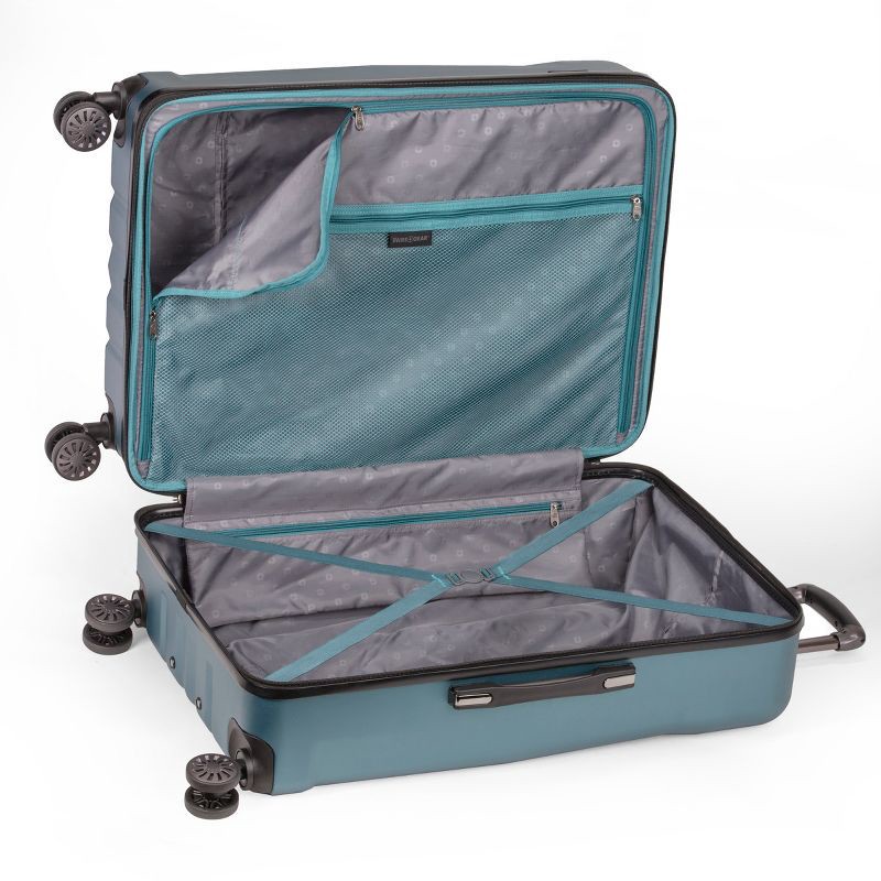 slide 2 of 9, SWISSGEAR Cascade Hardside Large Checked Suitcase - Teal, 1 ct