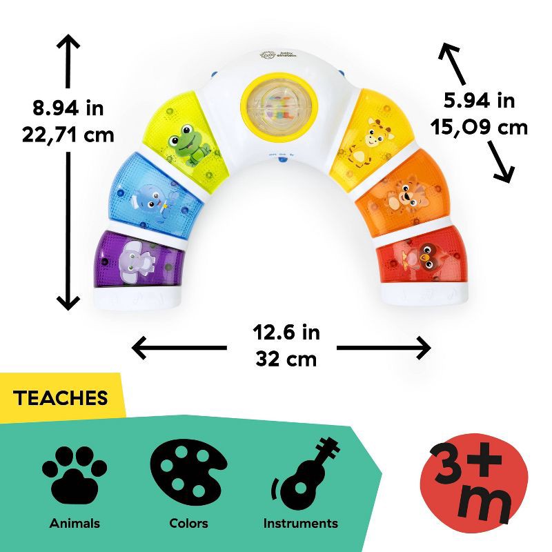 slide 2 of 11, Baby Einstein Glow & Discover Light Bar Tummy Time Toy, 1 ct