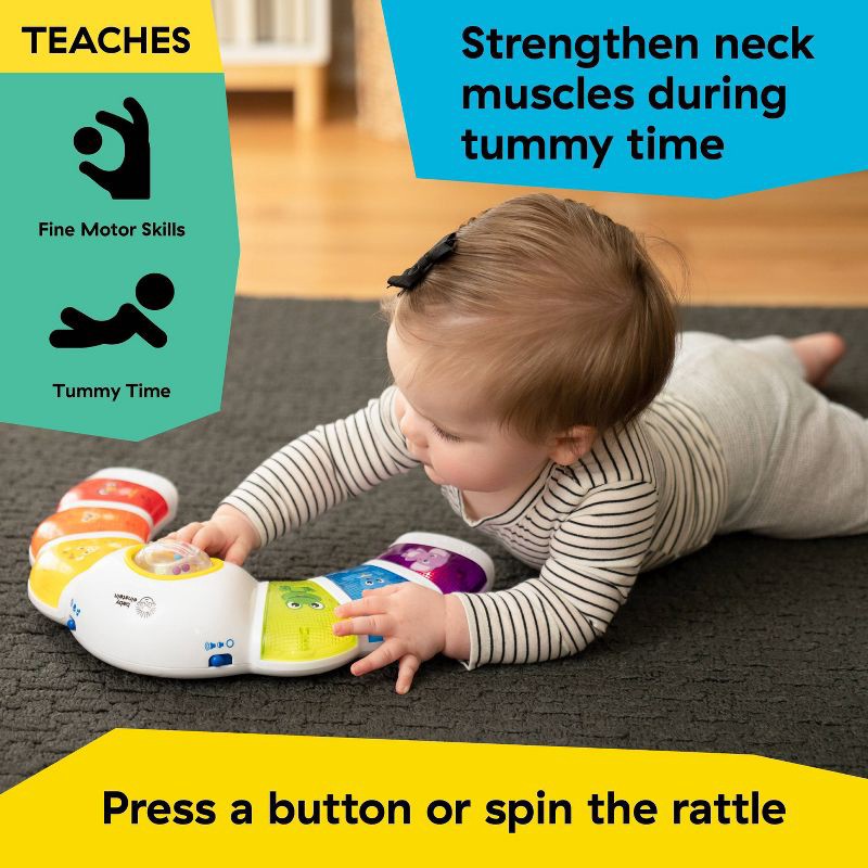 slide 6 of 11, Baby Einstein Glow & Discover Light Bar Tummy Time Toy, 1 ct