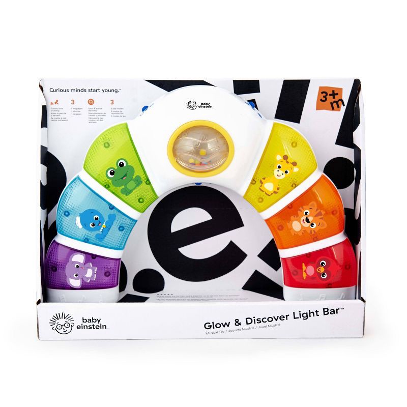 slide 10 of 11, Kids II Baby Einstein Glow & Discover Light Bar Tummy Time Toy, 1 ct