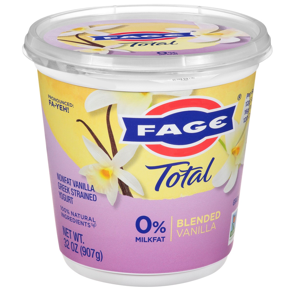 slide 4 of 12, FAGE Total Blended Vanilla Greek Strained Yogurt, 32 oz