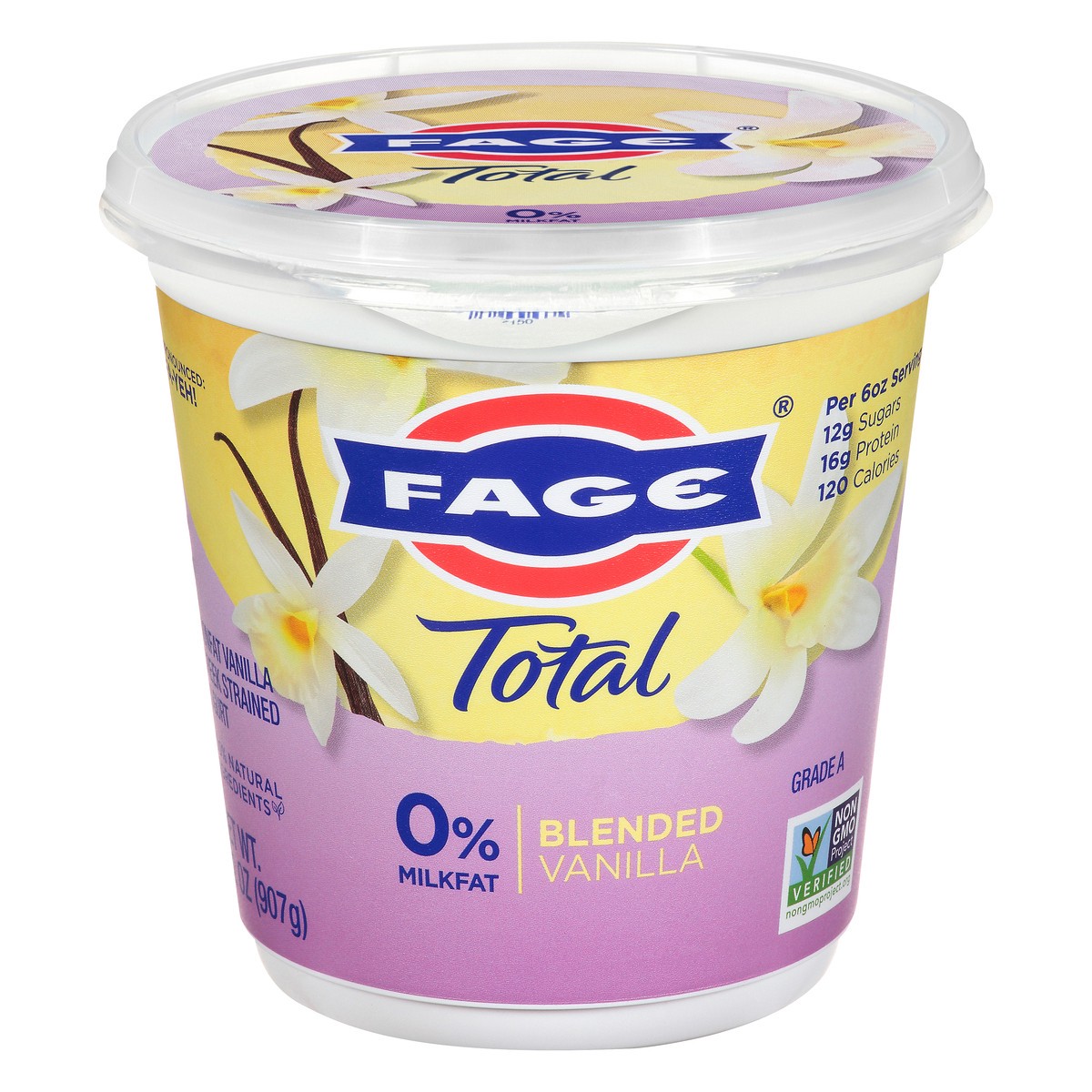 slide 1 of 12, FAGE Total Blended Vanilla Greek Strained Yogurt, 32 oz