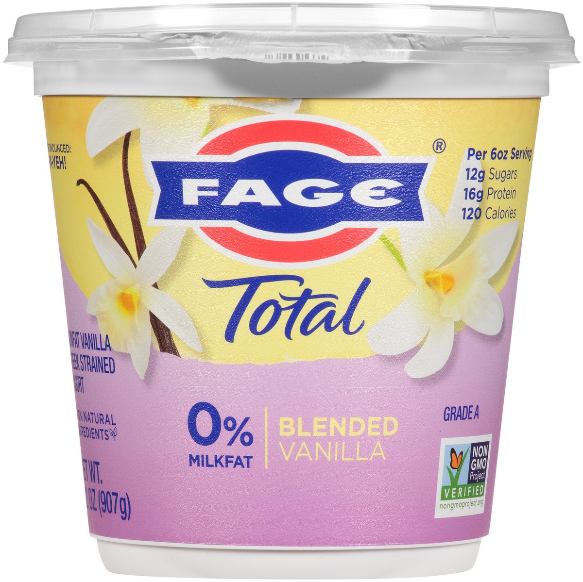 slide 9 of 12, FAGE Total Blended Vanilla Greek Strained Yogurt, 32 oz