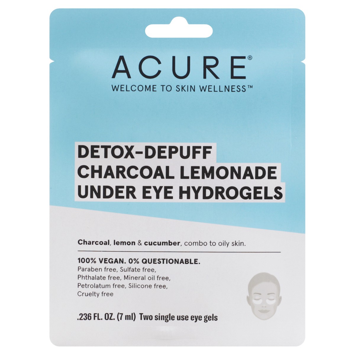 slide 8 of 8, Acure Under Eye Hydrogels, 0.23600000000000002 oz