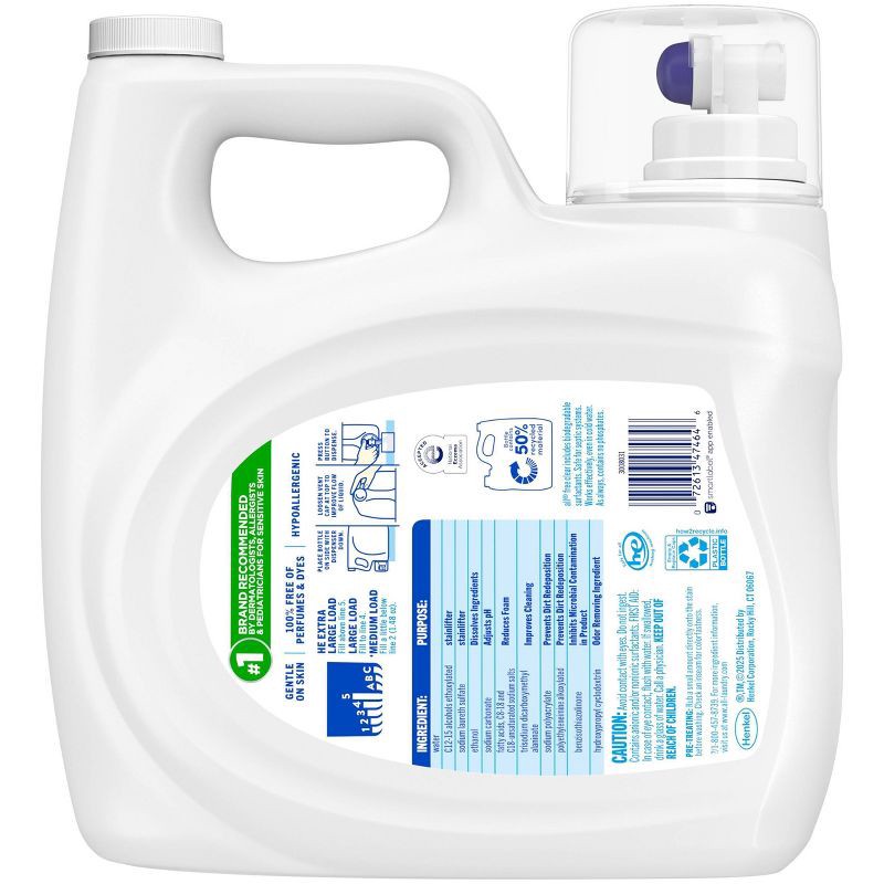 slide 2 of 7, All Ultra Free Clear Odor Relief HE Liquid Laundry Detergent 79 Loads - 118 fl oz: Dermatologist Tested, Sensitive Formula, Hypoallergenic, 118 fl oz