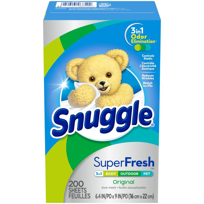 slide 2 of 11, Snuggle Plus SuperFresh Original Fabric Softener Dryer Sheets - 200ct, 200 ct