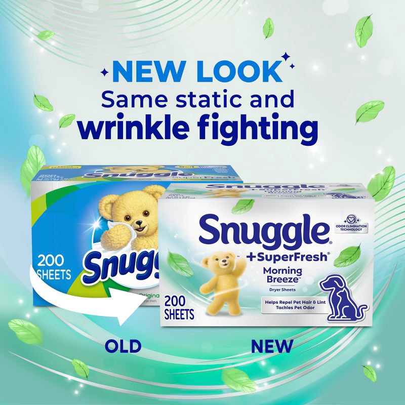slide 2 of 11, Snuggle Plus SuperFresh Original Fabric Softener Dryer Sheets - 200ct, 200 ct