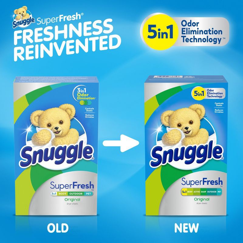 slide 10 of 11, Snuggle Plus SuperFresh Original Fabric Softener Dryer Sheets - 200ct, 200 ct