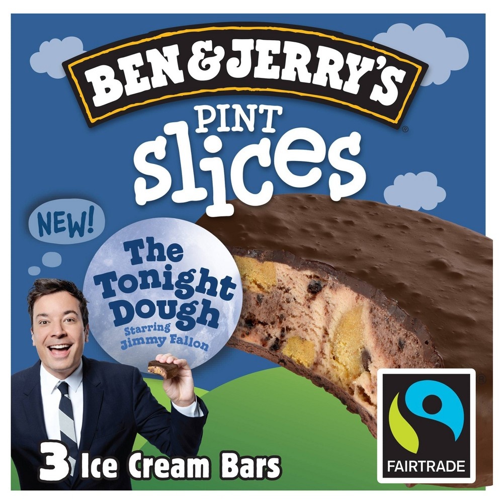 slide 2 of 6, Ben & Jerry's Pint Slices The Tonight Dough Ice Cream Bars, 3 ct, 9 oz