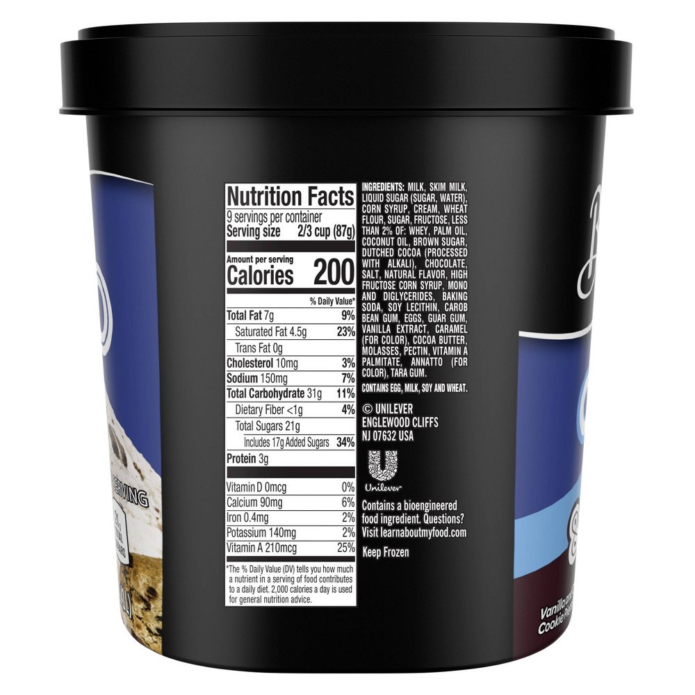 Breyers Ice Cream Breyers Cookies & Cream + Chocolate Chip Cookie Frozen Ice Cream 48oz 48 oz