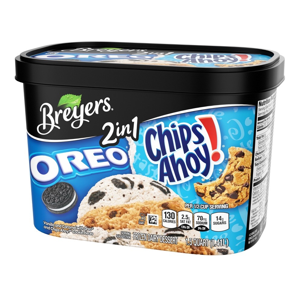 Breyers Ice Cream Breyers Oreo Chips Ahoy! 2in1 Ice Cream 48 oz Shipt