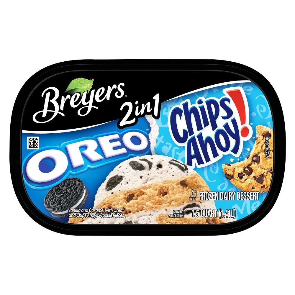 Breyers Ice Cream Breyers Oreo Chips Ahoy In Ice Cream Oz Shipt