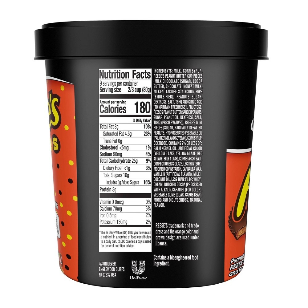 slide 3 of 5, Breyers Ice Cream Breyers Reese's Chocolate Reese's Mini Pieces 2in1 Ice Cream, 48 oz