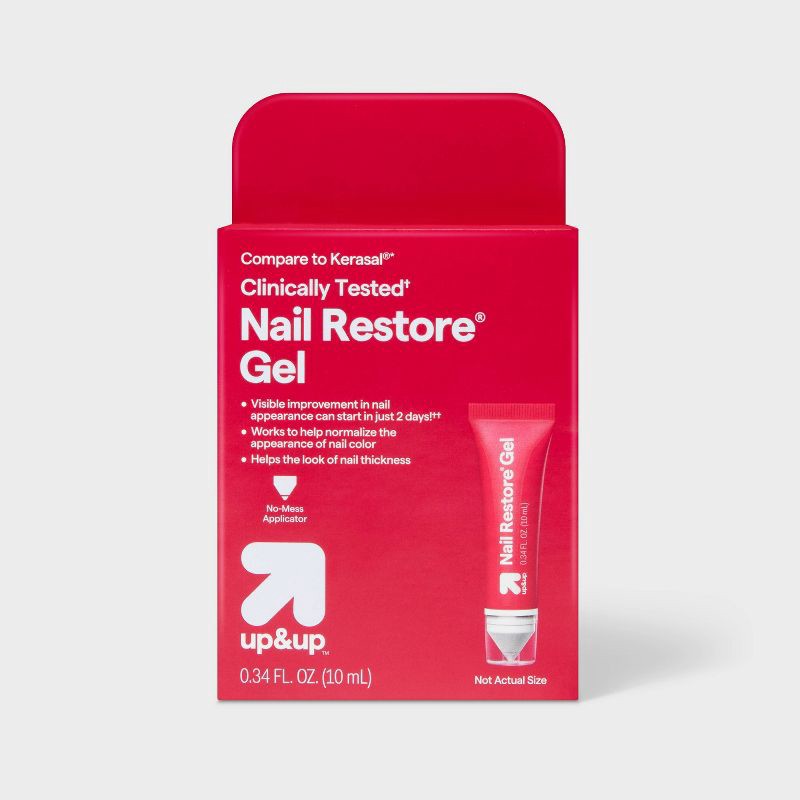 slide 1 of 4, Nail Restore Gel Treatment – 0.34 fl oz – up&up™, 0.34 fl oz