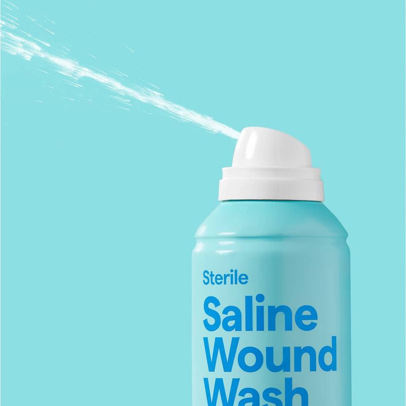 slide 2 of 3, Saline Wound Wash - 7.4oz - up&up™, 7.4 oz