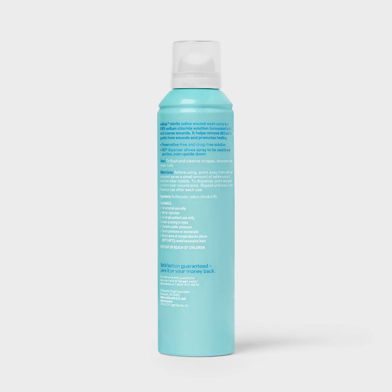 slide 3 of 3, Saline Wound Wash - 7.4oz - up&up™, 7.4 oz